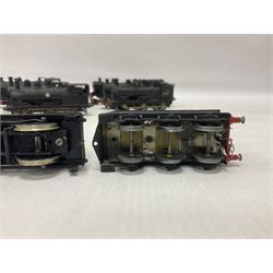 ‘00’ gauge - seven kit built steam locomotives with various numbers and wheel arrangements finished in the style of L&Y, LNWR, British Railways, Highland Railway etc with black liveries 