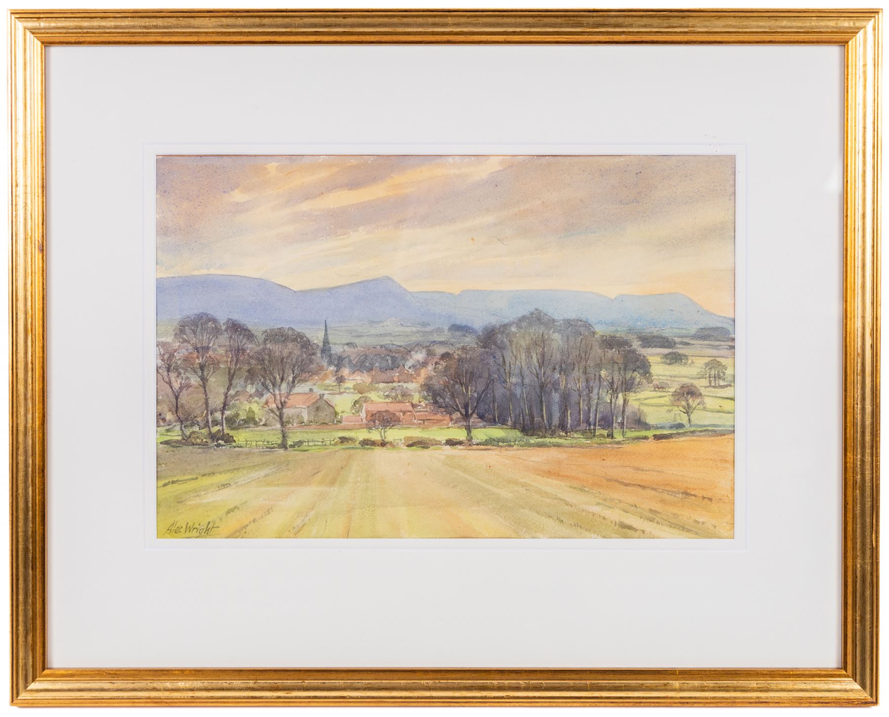Alec Wright (British 1900-1981): Stokely Views and others, six watercolours variously signed and inscribed verso, approx 40cm x 30cm (6)