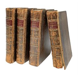 (Arthur Young): The Farmer's Tour Through the East of England. 1771. London. Four volumes. Illustrated. Full calf binding (4)