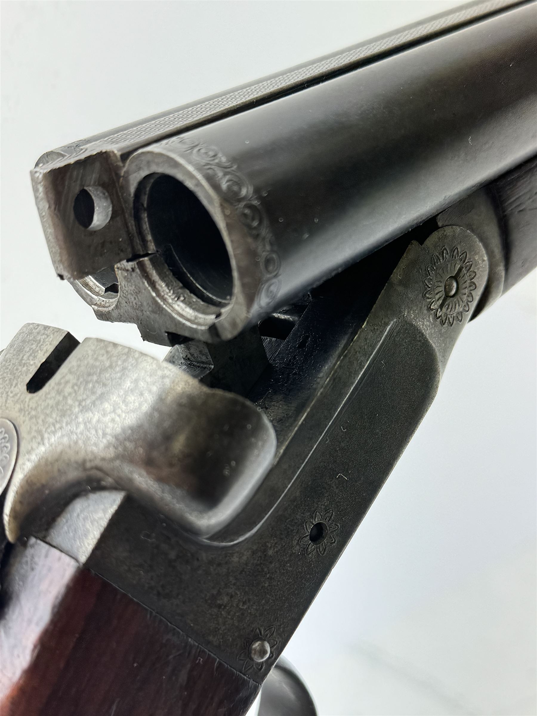 SHOTGUN CERTIFICATE REQUIRED - foreign 12-bore double trigger side by side double barrel shotgun serial no.1147 