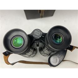 Pair of Optolyth 12 x 63 binoculars, made in Germany, serial no 82186, in leather case