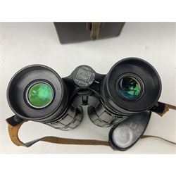 Pair of Optolyth 12 x 63 binoculars, made in Germany, serial no 82186, in leather case