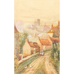 John Wynne Williams (British fl.1900-1920): 'Forge Valley' and 'Paradise' Old Town Scarborough, pair watercolours signed, titled on the mounts 33cm x 20cm (2)