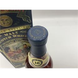 Glen Moray 16 year old Single Highland Malt Scotch Whisky, 70cl 43%, in original Highland Regiments presentation tin 