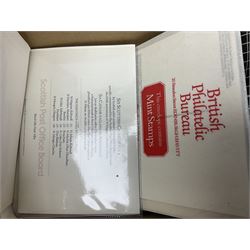 Stamps including Royal Mail PHQ cards, air mail covers, first day covers, Queen Elizabeth II pre decimal stamps etc, in various albums and loose, in one box