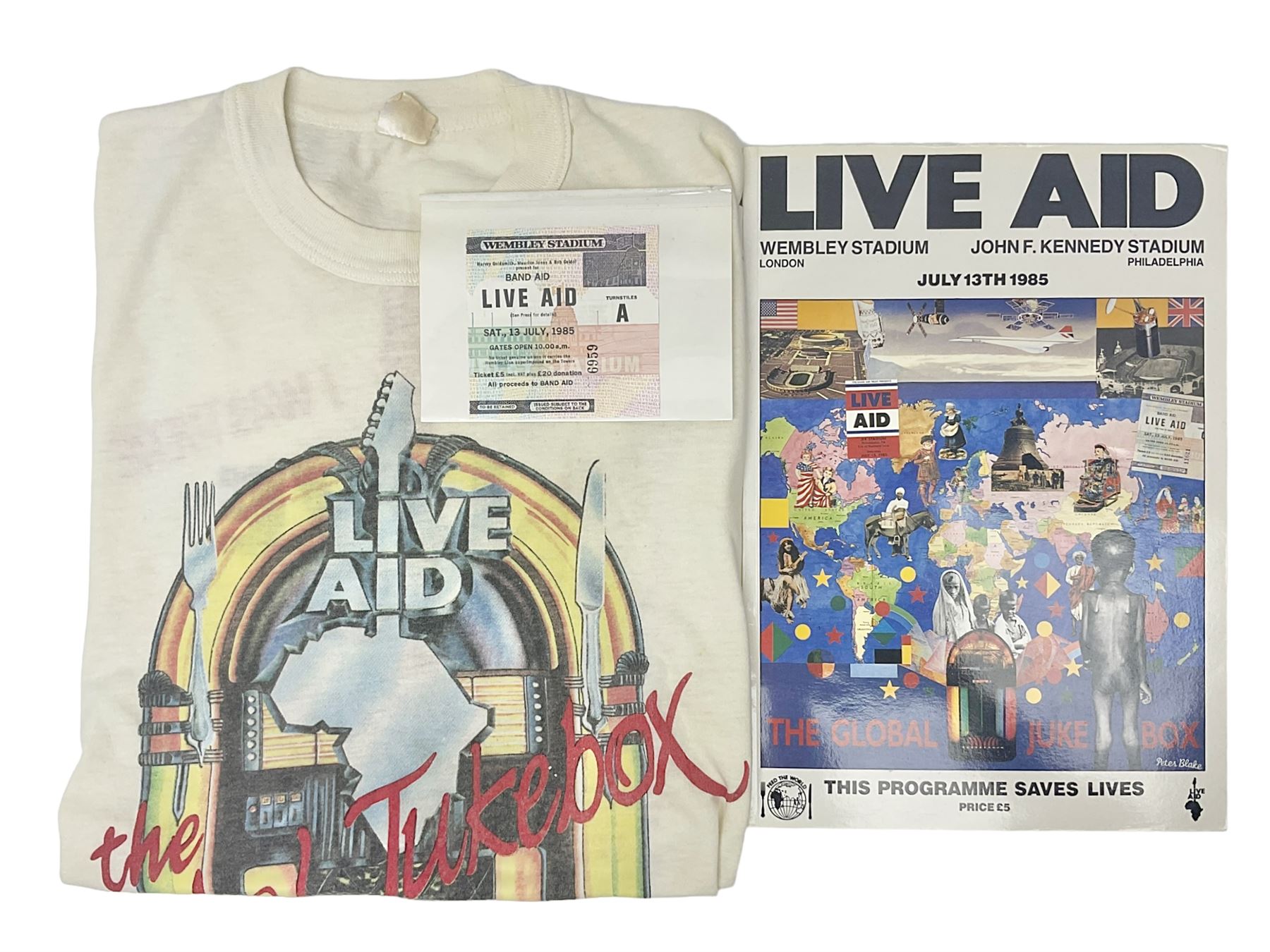 Apparel Live Aid 1985 Shirt Live Aid 1985 Black List T-Shirt