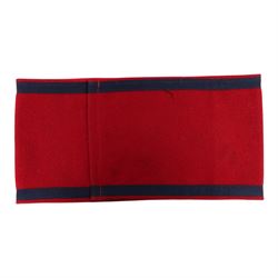 WWII Third Reich SS armband, with swastika and black borders, L23cm, W12cm