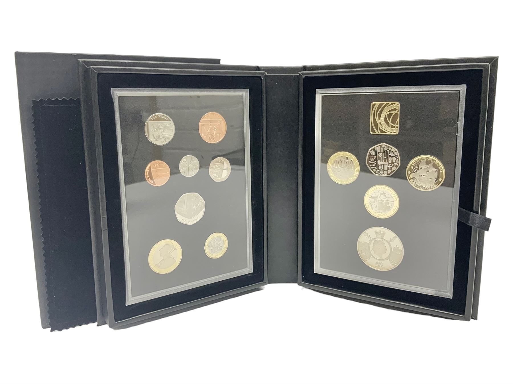 The Royal Mint United Kingdom 2020 proof coin set collector edition, cased with certificate