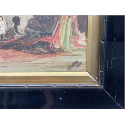 F Suntier (Early 20th century): The Harem, watercolour signed and dated 1928, 26cm x 36cm