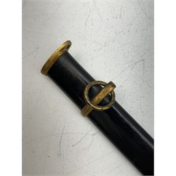 WWII Japanese katana with cast pierced tsuba, the L69cm arsenal steal blade marked 144559, with black lacquer Saya (scabbard), L97cm overall