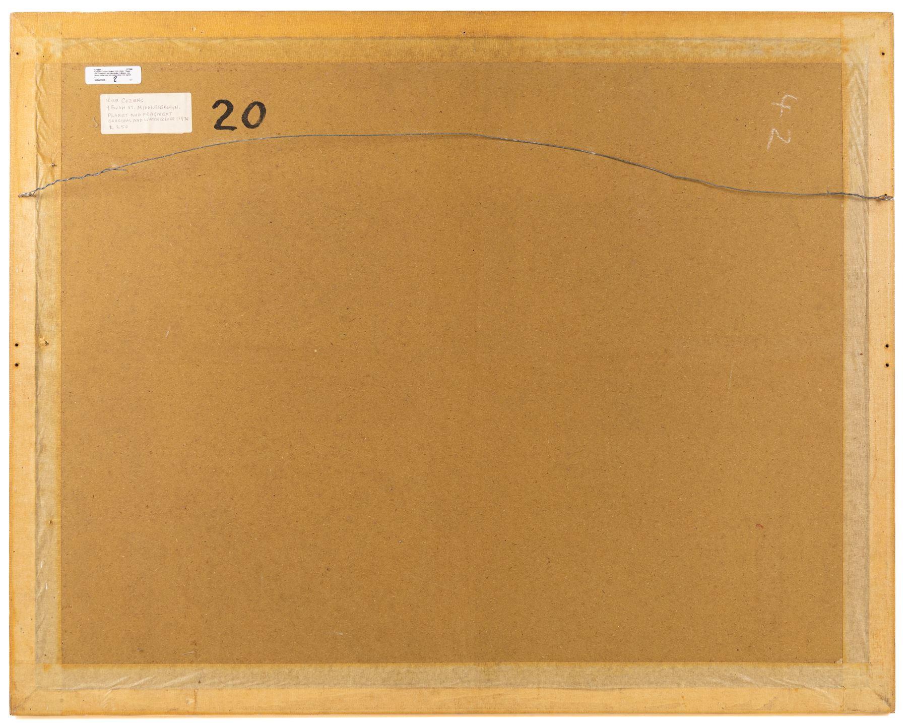 Kenneth Cozens (British 1920-2000): 'Planet and Fragment' and 'Interstellar Collision', one mixed media and one watercolour one signed and dated 1979, one titled verso max 54cm x 73cm (2)