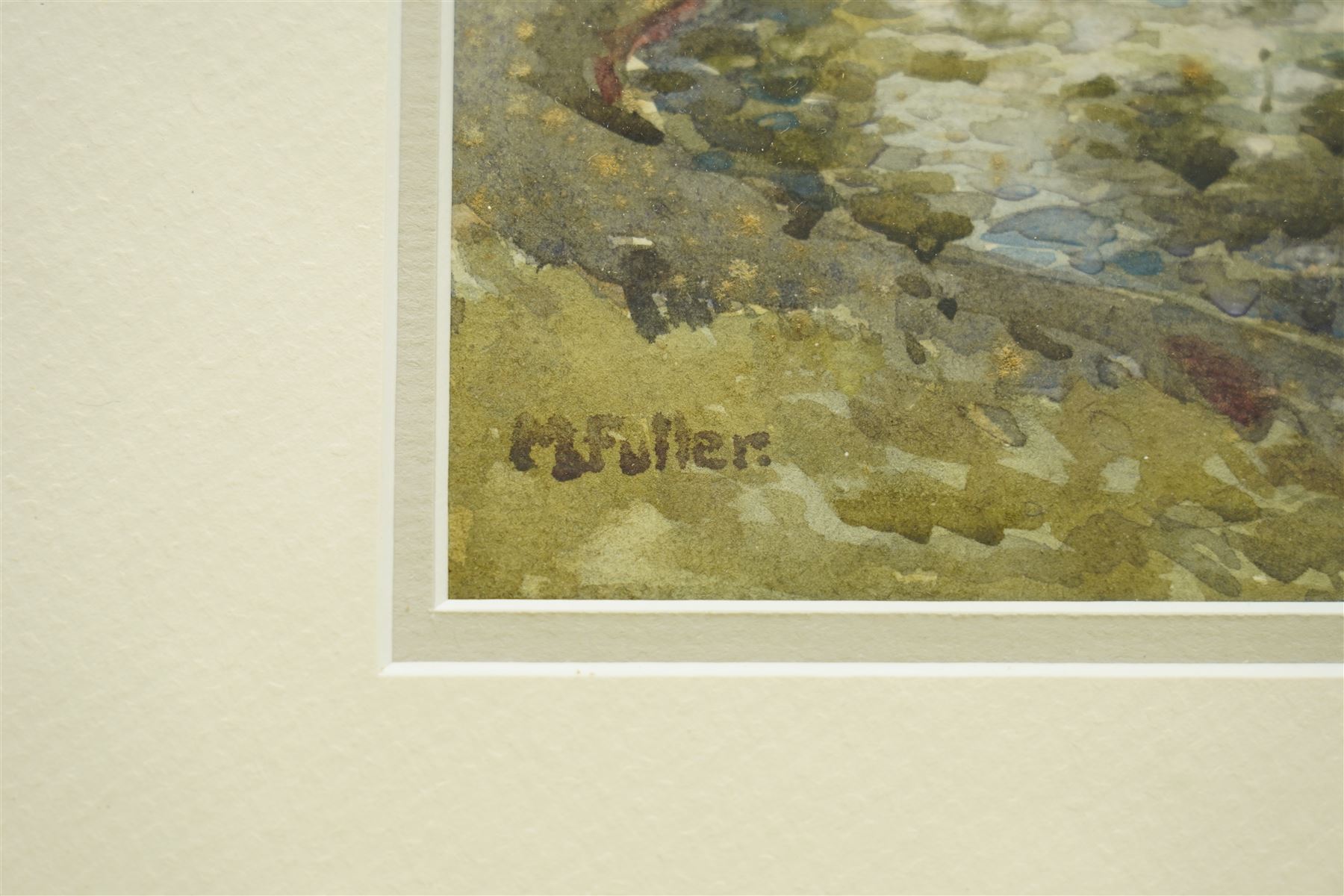 M Fuller (British Early 20th century): Lake Landscape, pair watercolours signed 18cm x 26cm (2)