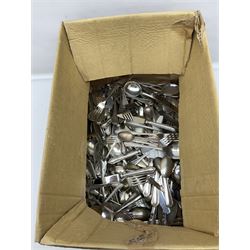 Large collection of silver plated cutlery 
