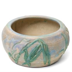 Collection of 1930s to 1940s Bourne Denby Danesby ware, with naturalistic decoration, vase H22.5cm (4)