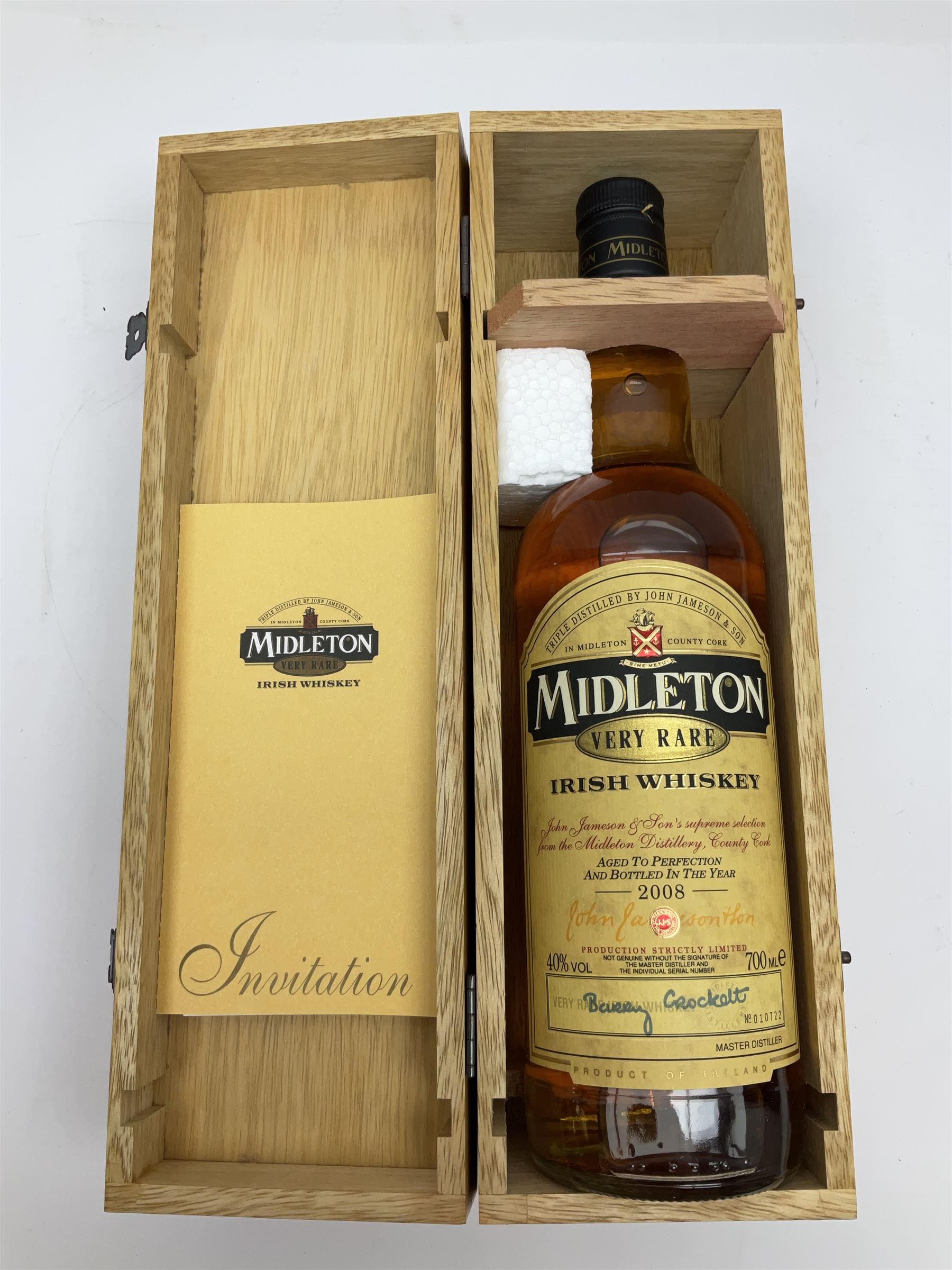 Midleton, 2008, Very Rare Irish Whiskey, 700ml, 40% vol, in presentation box