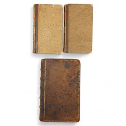 Le Sievre Faret - 'L'Honeste Homme' ou L'Art de Plaire, published in French by Arnould Cotinet, Paris 1660, full calf, J-P de Florian 'Les Six Nouvelles' 1786 and 'Nouvelles Nouvelles' 1792, both in quarter leather Conscience, F -'Les Dialogues de Jacques Tahureau' published Lemere, Paris 1871 in half calf and marbled boards, Berolade de Verville - 'Le Moyen de Parvenir' pub. Garnier Freres 1879, Jacob, Paul - 'Le Cymbalum Mundi' 1841 and 'Les Contes de Bonaventure des Periers' 1843, all published in French and collection of books published in French including H-L Bordier (Ed) - 'Le Chansonnier Hugenot' two volumes 1870, Mace de Villebresme - 'Epistre de Cleriande' limited edition No132, 'Poeme Inedit de Iehan Marot' 1860 and others (11) Saint-Andre, Claude - 'Madame du Barry d'apres les Documents Authentiques' limited edition published in French by Emile- Paul, Paris 1908 No 39/250 soft vellum cover