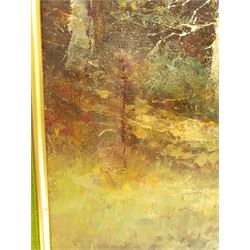 F Kerner (20th Century): The Hunt on a Forest Ride, oil on canvas signed 80cm x 70cm