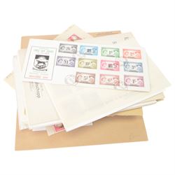 Great British and World stamps and postal history, including India, Gold Coast, Jamaica, Botswana, Malaya, Channel Islands, Brazil, Sweden, Czechoslovakia, Cyprus, Canada, etc, in various albums