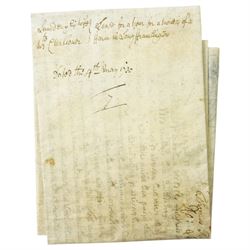 James I indenture on vellum between Sir George Selby and William Wilson 1609, two other 1609 indentures, George I lease for a year 1718, two others 1730 and four other indentures.
NB Sir George Selby was Member of Parliament for Newcastle 1601-1611