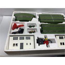 Scalextric - Newmarket racing set including track, two slot horses, two controllers, power unit/cables, accessories and instructions; boxed