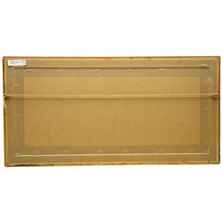 Ernest Stuart (British 1889-1915): Breaking Waves, watercolour signed 18cm x 51cm