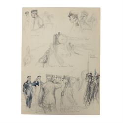 Charles Fouqueray; three limited edition prints from the Great War 1914-18, H29cm
