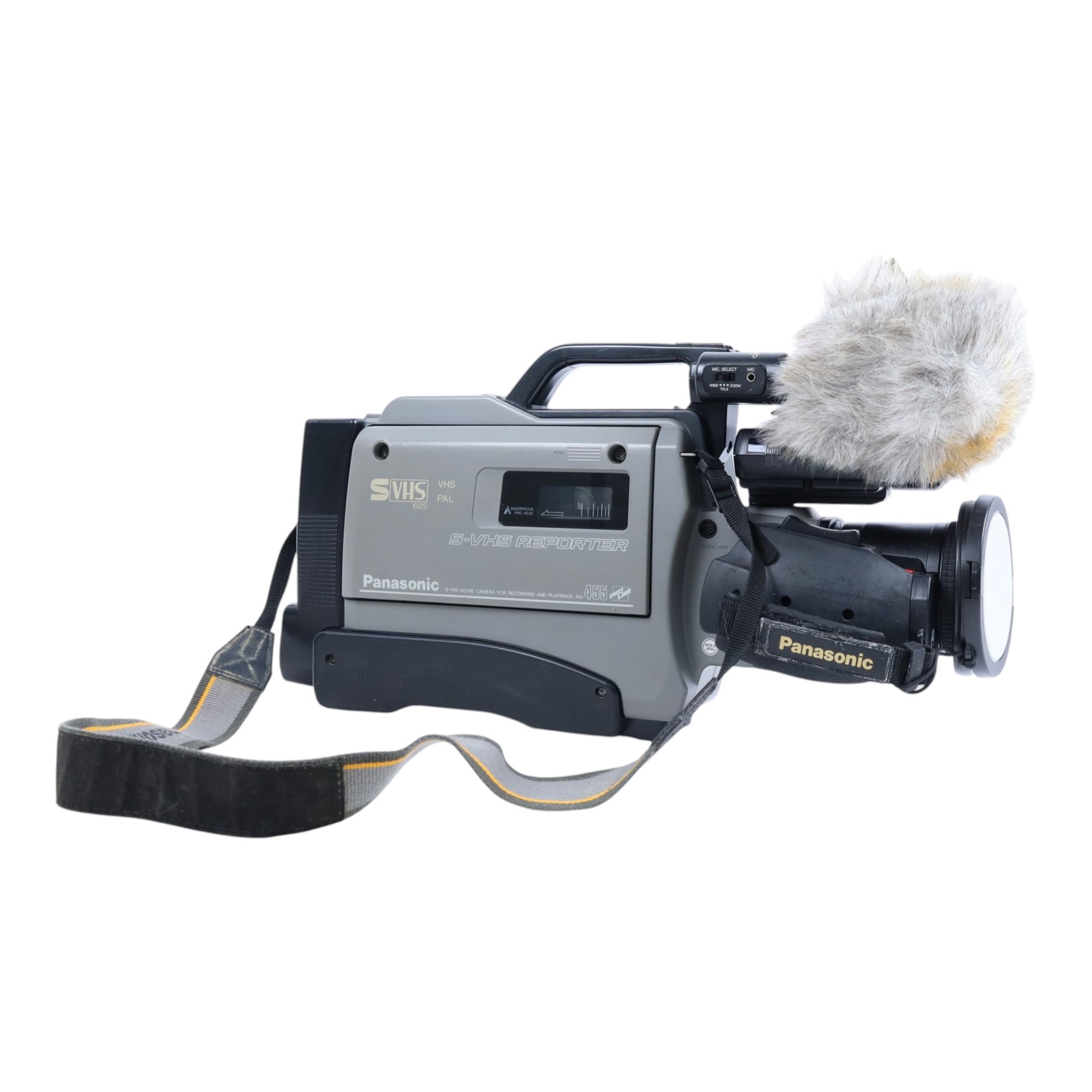 Panasonic SVHS Reporter 625 camcorder, in plastic carry case with accessories