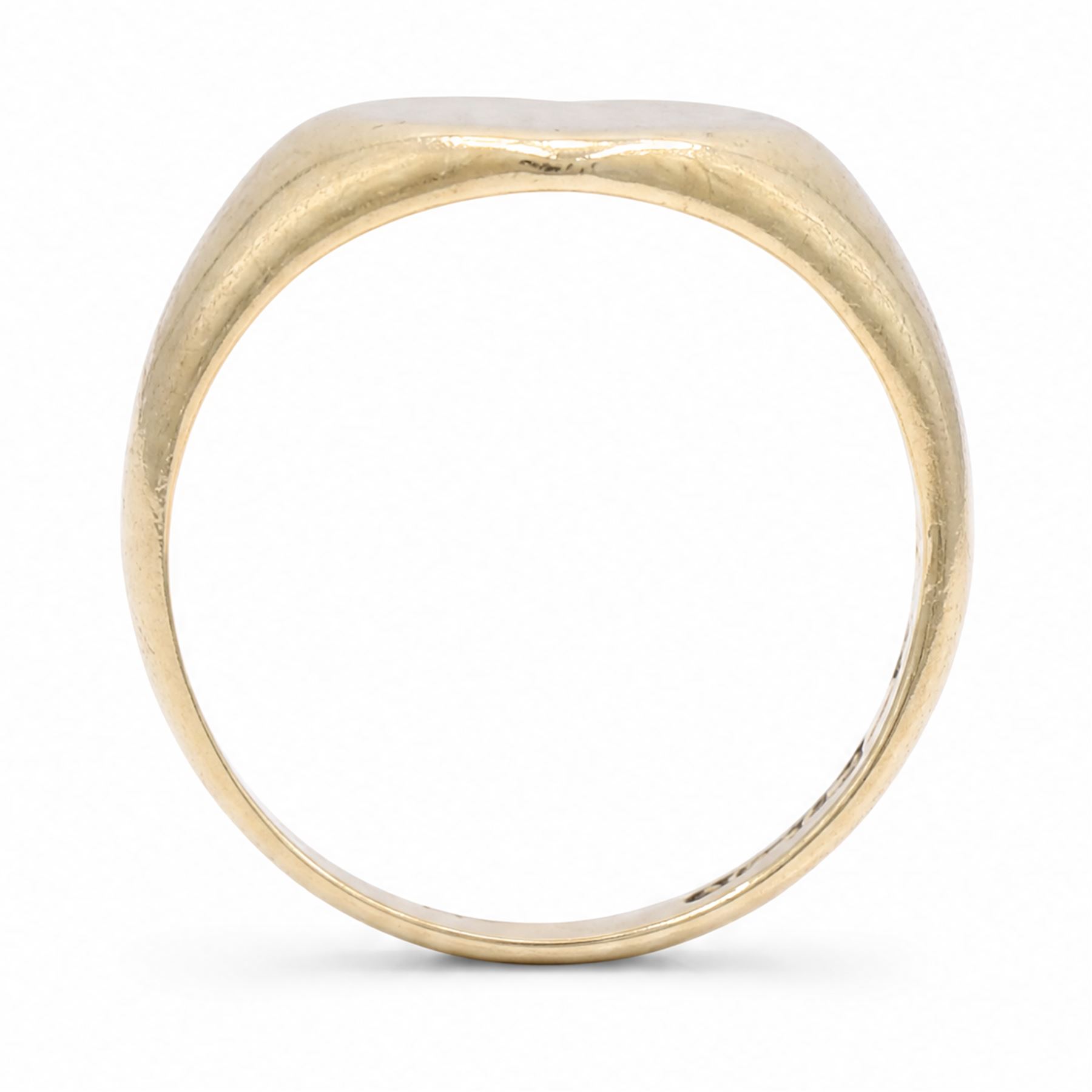 Mid 20th century heart signet ring, Chester 1949