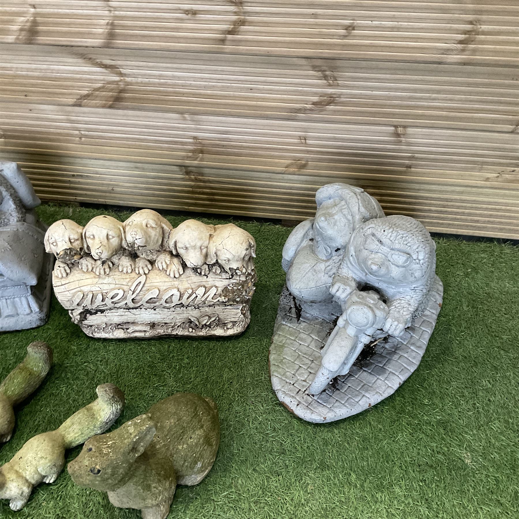 Collection of composite stone garden figures and ornaments - THIS LOT IS TO BE COLLECTED BY APPOINTMENT FROM DUGGLEBY STORAGE, GREAT HILL, EASTFIELD, SCARBOROUGH, YO11 3TX