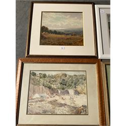 Collection of early 20th century watercolours, artists including Robert Thorne Waite, George Graham, Kershaw Schofield, Joseph Pighills, Max Ludby, Tom Campbell, Robert Winchester Fraser, Thomas Sidney, Robert Winchester Fraser, Cuthbert Crowley, J Hill, etc