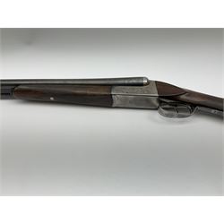 Spanish Francisco Sarriugarte12-bore side-by-side double barrel boxlock ejector sporting gun, 71cm barrels with 2.75