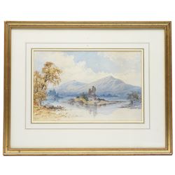 William James Boddy (British 1831-1911): 'Ross Castle - Killarney', watercolour signed titled and dated 1870, 21.5cm x 33.5cm