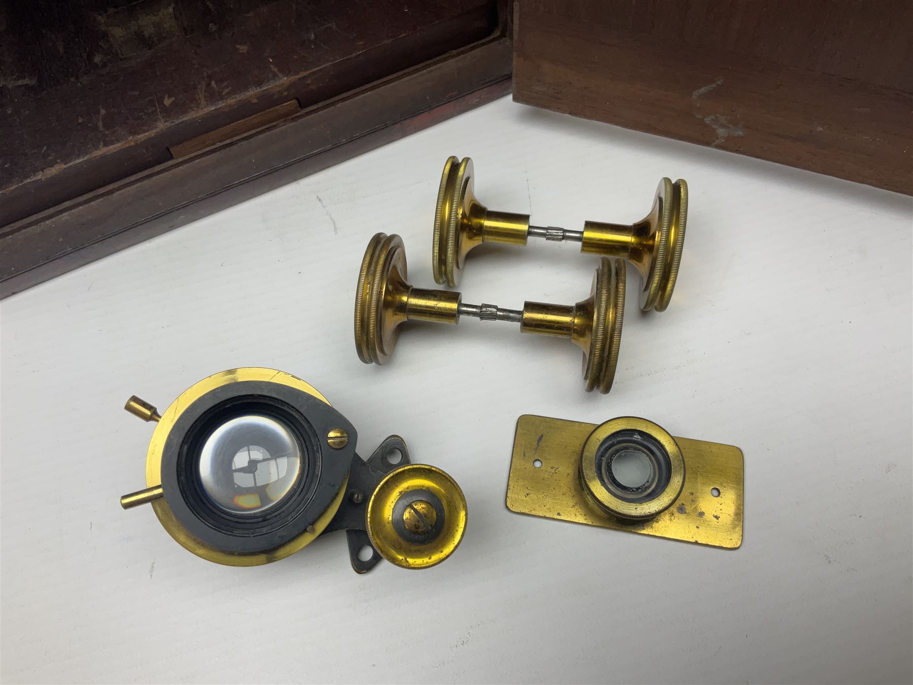 Two R & J Beck microscopes, no 22512 and no 25117, both in original wooden boxes 