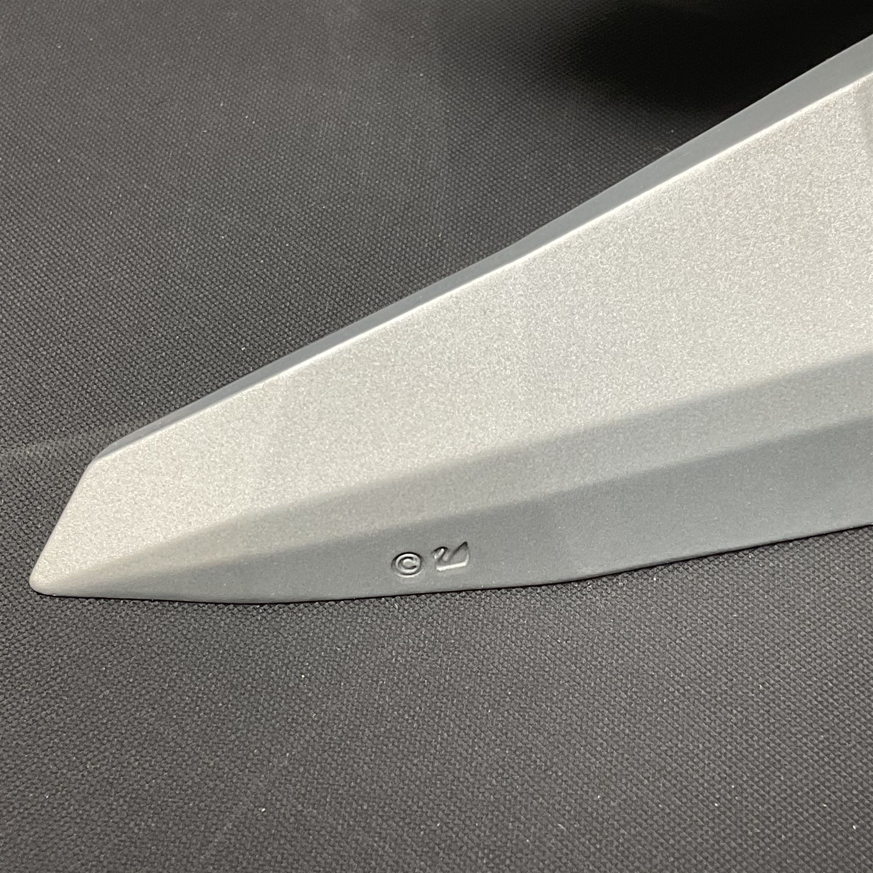 Swarovski Crystal Soulmates, Snowy Owl, upon stylised metal base, H30cm 