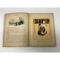 Three Childrens books, comprising Father Tuck's Once Upon a Time and two french books by Hachette et Cie, together with a folder of Ours The Magazine of Reckitts