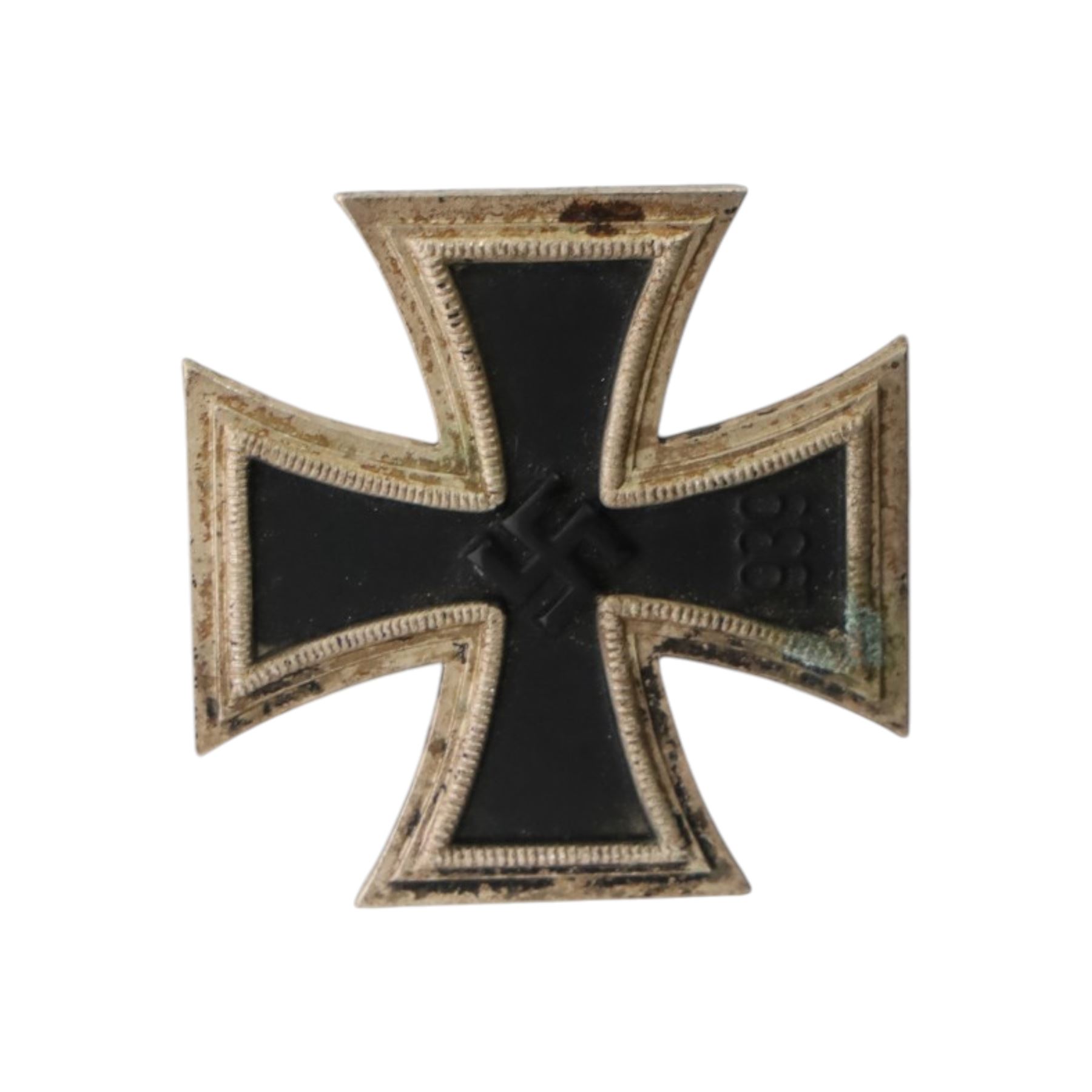 WWII German Iron Cross, 1st Class, with pin back, pin marked L/17cm

