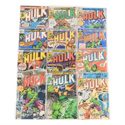 Forty-eight Marvel Bronze Age 'The Incredible Hulk' comic books,  spanning years 1975-1984, comprising issues #191, #219, #221, #222, #258-#301