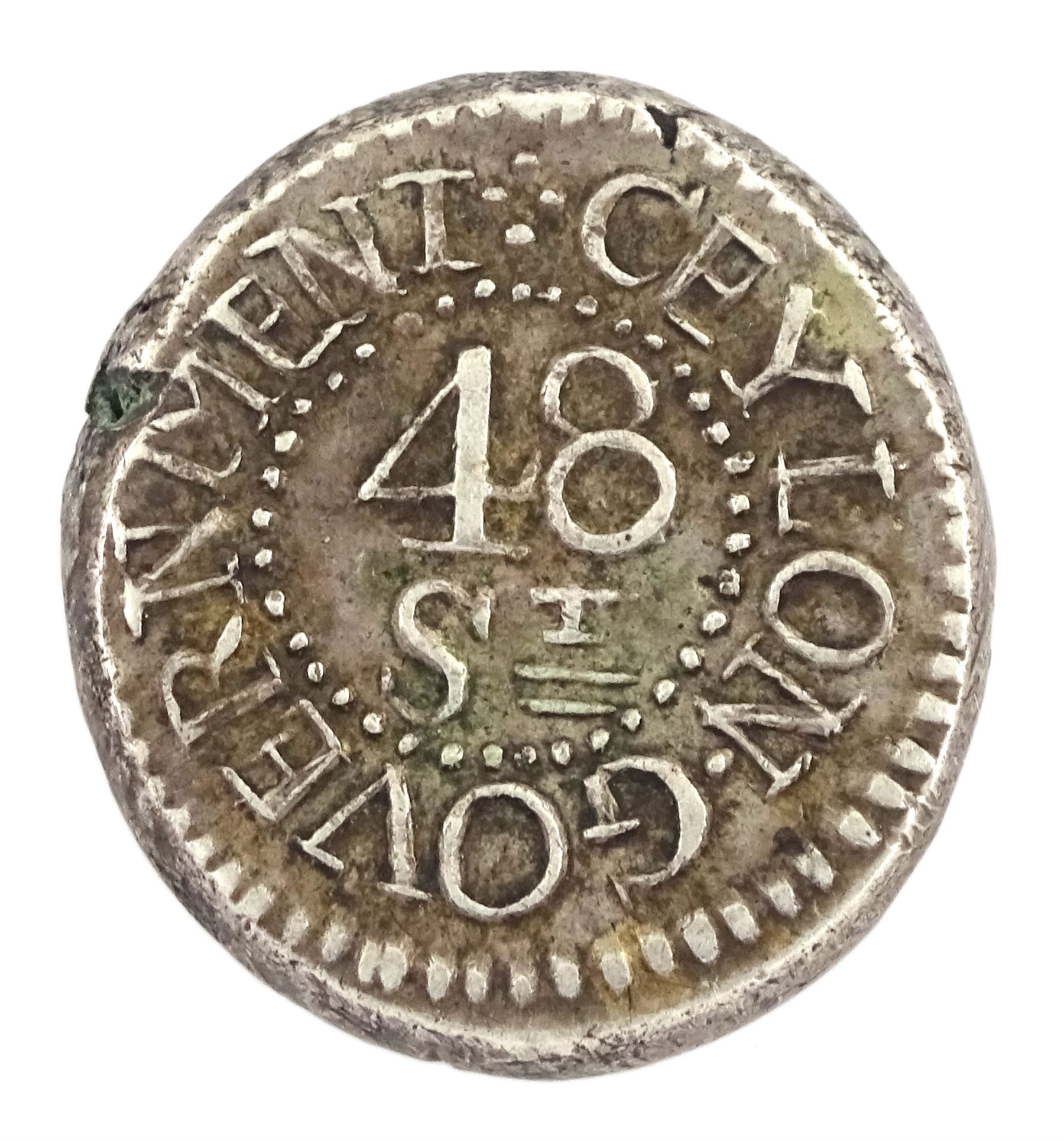 King George III Ceylon 1805 forty-eight stivers coin