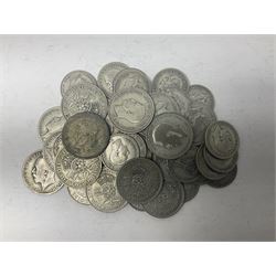 Approximately 325 grams of Great British pre-1947 shillings and florins