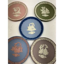 Wedgwood Jasperware including jugs, trinket dishes plates, vases etc    