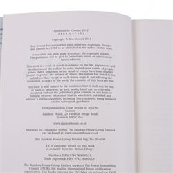 Signed bottle of Rod Stewart edition Wolfie's blended scotch whisky, together with Rod Stewart memorabilia, including first edition of his autobiography, colour photograph and two 7 inch singles