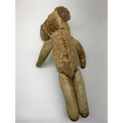 Three 1950s animals comprising unusual hide koala bear with traces of original fur, swivel jointed head, glass eyes and jointed limbs H16