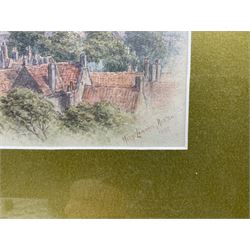 Mary Lowndes-Norton (British 1857-1929): Lincoln Cathedral, watercolour signed and dated 1898, 18cm x 14cm