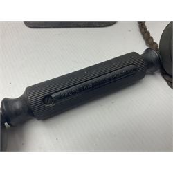 Collection of phone headsets, including GPO bakelite examples, together with other telephone parts 