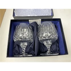 Boxed set of Banda carpet bowls, two boxed sets of Stuart glasses, Murano art glass bowl, cloisonné plate decorated with flowers upon gilt ground, silver plate and other metalware etc