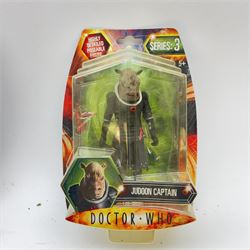 Character Options Doctor Who action figures, to include The Doctor & RC K9, Radio Controlled Dalek, Gelth Zombie, Scarecrow, Judoon Captain, The Master, Lilith, Martha Jones and Weeping Angel, all boxed or carded