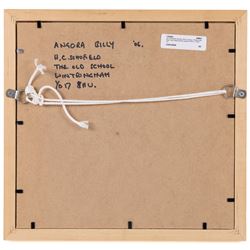 HC Schofield (British 20th Century): Sheep and Ram, two watercolours signed 10cm x 12cm (2)