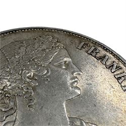 German States Frankfurt 1861 silver thaler coin
