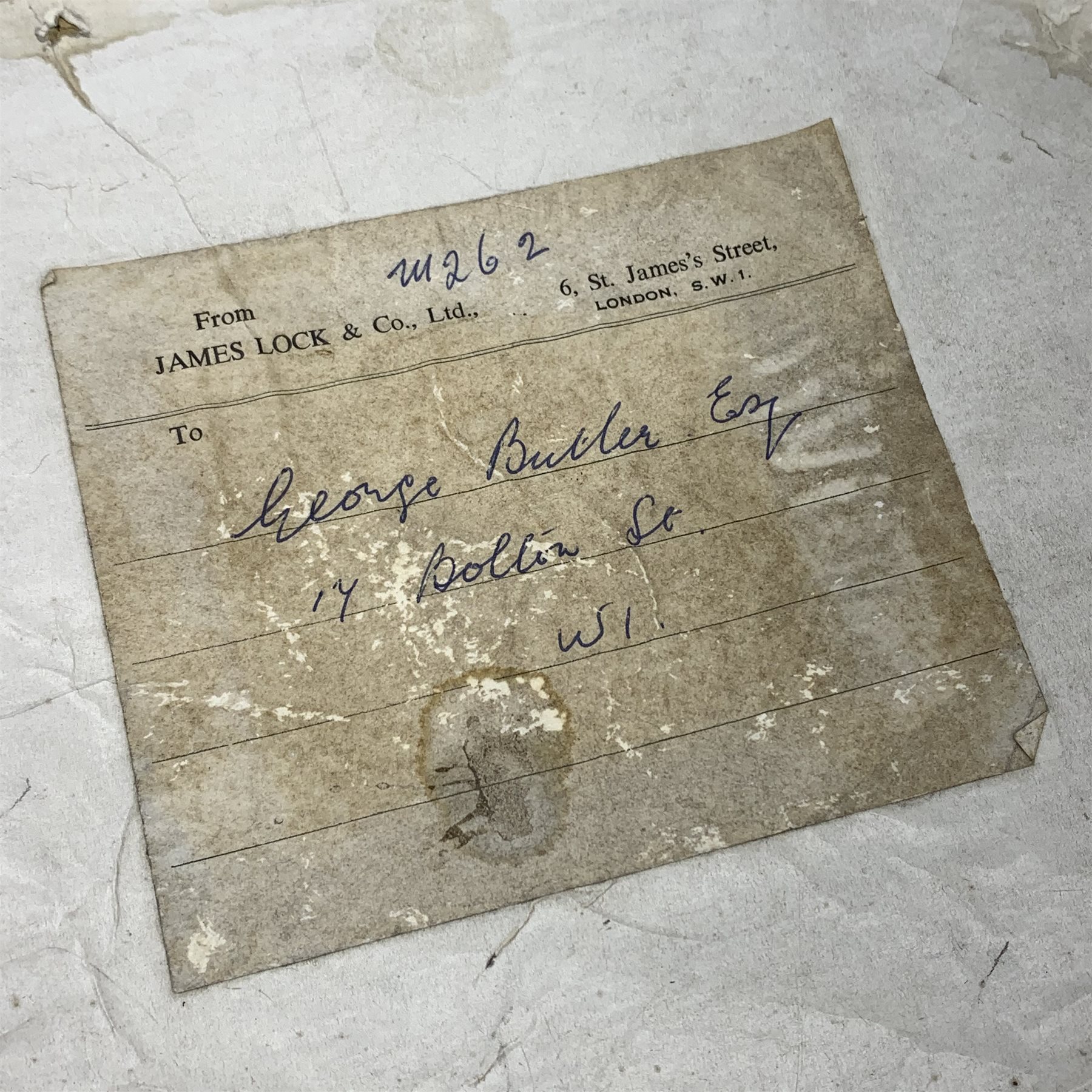 A boxed Lock & Co Hatters St James St London bowler hat, together with a set of Salters cast iron scales with circular brass dial inscribed 'Salters Improved Family Scale, No 50', an early 20th Century Improved Earthenware Inhaler manufactured by S Maw & Son, and a Dr Nelson's Improved Inhaler with stopper. 