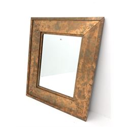 Rectangular acid copper wash finish mirror